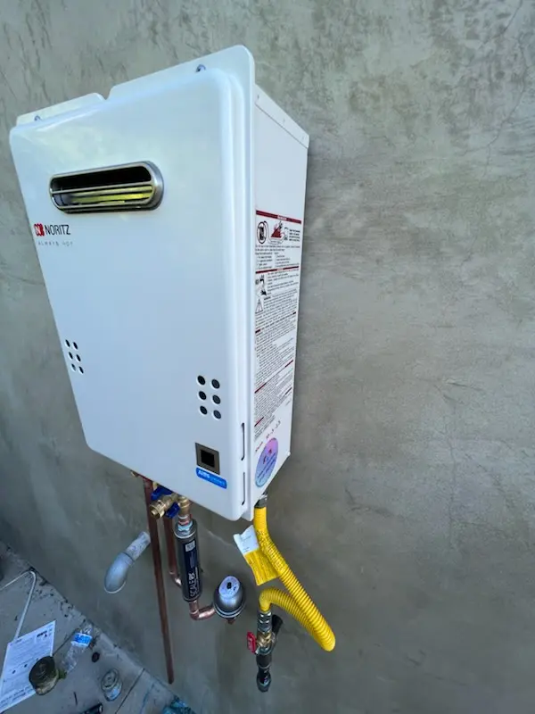 Tankless water heater installation for Seven Stars homes