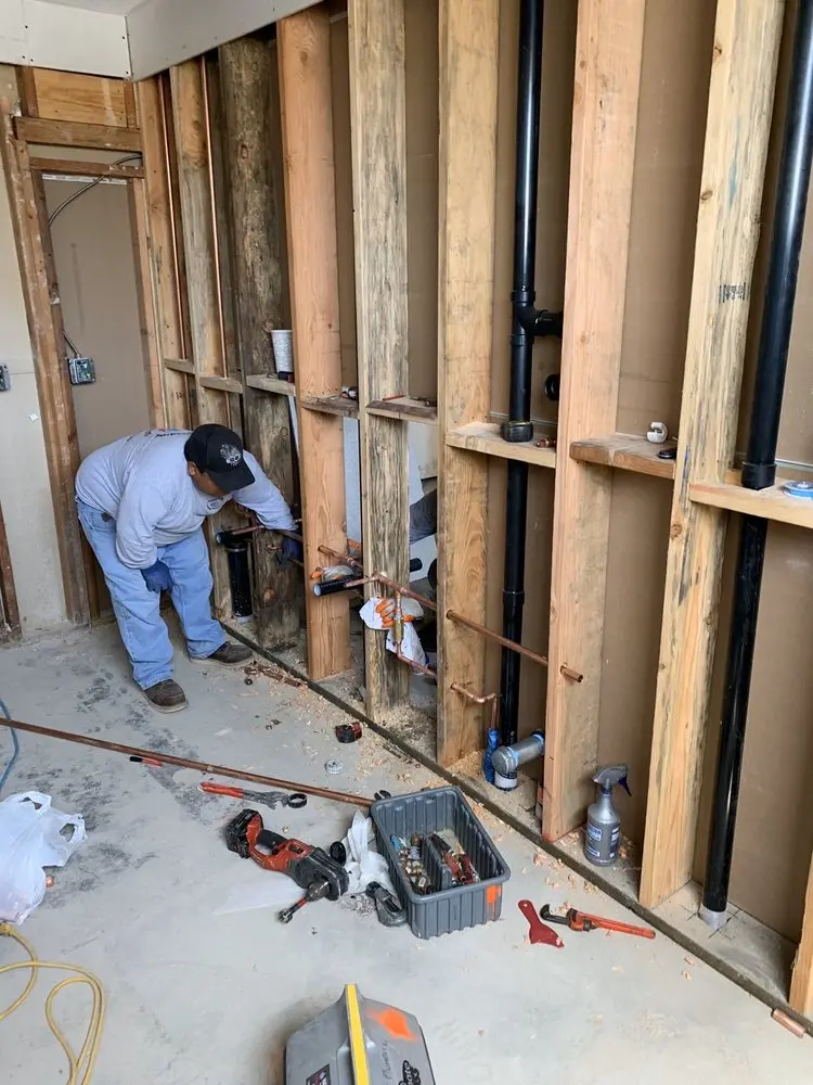 Commercial rough-in plumbing for Water Heater Replacement in Seven Stars
